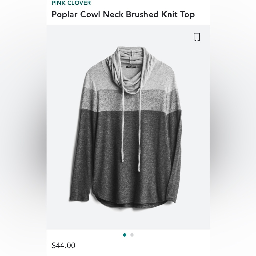 Poplar Cowl Neck Brushed Knit Top